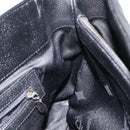 MCM Hand Bag Leather Black Silver Auth 117564-19