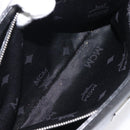 MCM Hand Bag Leather Black Silver Auth 117564-21