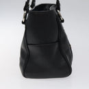 MCM Hand Bag Leather Black Silver Auth 117564-3