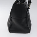 MCM Hand Bag Leather Black Silver Auth 117564-4