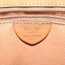 CELINE Macadam Canvas Hand Bag PVC Leather Brown Gold Auth 117574-12