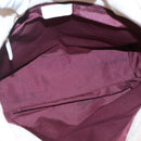 BVLGARI Logo Mania Tote Bag Canvas Pink White Silver Auth 117578-10