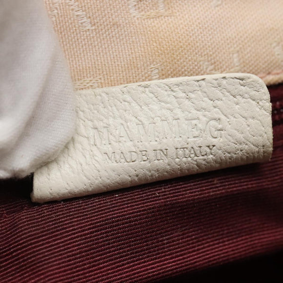 BVLGARI Logo Mania Tote Bag Canvas Pink White Silver Auth 117578