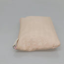 BVLGARI Logo Mania Tote Bag Canvas Pink White Silver Auth 117578-22