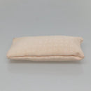 BVLGARI Logo Mania Tote Bag Canvas Pink White Silver Auth 117578-24