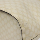 CELINE Macadam Canvas Circle Shoulder Bag PVC Leather White Auth 117579-14