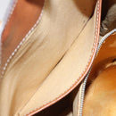 CELINE Macadam Canvas Circle Shoulder Bag PVC Leather White Auth 117579-22