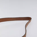 CELINE Macadam Canvas Circle Shoulder Bag PVC Leather White Auth 117579-8