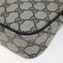GUCCI GG Supreme Shoulder Bag PVC Navy Gold 97 02 068 Auth 117580-14