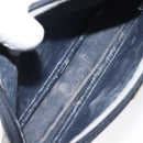 GUCCI GG Supreme Shoulder Bag PVC Navy Gold 97 02 068 Auth 117580-11