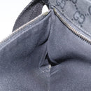 GUCCI GG Canvas Waist bag Black Silver 28566 Auth 117582-20