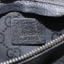 GUCCI GG Canvas Waist bag Black Silver 28566 Auth 117582-22
