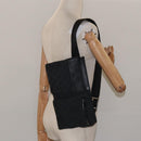 GUCCI GG Canvas Waist bag Black Silver 28566 Auth 117582-24