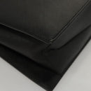 Salvatore Ferragamo Gancini Hand Bag Leather Black Silver Auth 117589-16