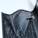 Salvatore Ferragamo Gancini Hand Bag Leather Black Silver Auth 117589-20