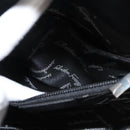 Salvatore Ferragamo Gancini Hand Bag Leather Black Silver Auth 117589-22