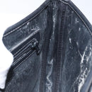 LOEWE Anagram Shoulder Bag Leather Black Gold Auth 117596-21