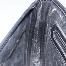 LOEWE Anagram Shoulder Bag Leather Black Gold Auth 117596-22