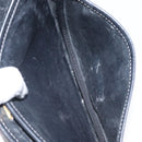 LOEWE Anagram Shoulder Bag Leather Black Gold Auth 117596-23