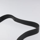 LOEWE Anagram Shoulder Bag Leather Black Gold Auth 117596-8