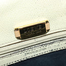 LOEWE Anagram Shoulder Bag Leather Beige Brown gold Auth 117638-9