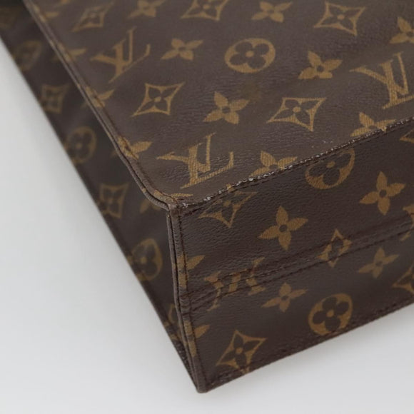 LOUIS VUITTON Monogram Sac Plat Hand Bag M51140 LV Auth 117646