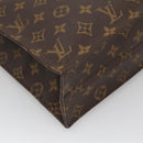 LOUIS VUITTON Monogram Sac Plat Handtasche M51140 LV Auth 117646-16