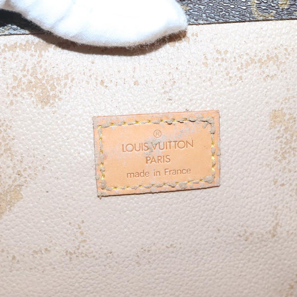 LOUIS VUITTON Monogram Sac Plat Hand Bag M51140 LV Auth 117646
