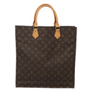 LOUIS VUITTON Monogram Sac Plat Hand Bag M51140 LV Auth 117646-13