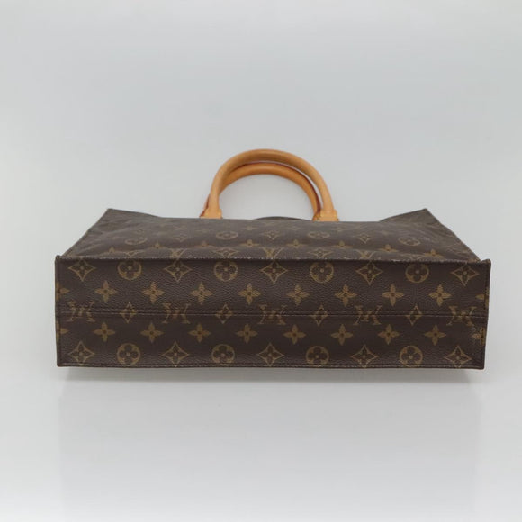 LOUIS VUITTON Monogram Sac Plat Hand Bag M51140 LV Auth 117646