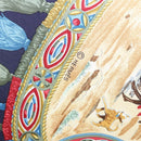 HERMES Carre 90 Scarf CAVALIERS PEULS Silk Navy Auth 117653-13