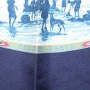 HERMES Carre 90 Scarf CAVALIERS PEULS Silk Navy Auth 117653-14