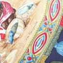 HERMES Carre 90 Scarf CAVALIERS PEULS Silk Navy Auth 117653-15