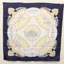 HERMES Carre 90 Scarf CAVALIERS PEULS Silk Navy Auth 117653-11