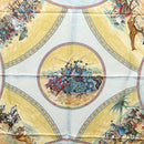 HERMES Carre 90 Scarf CAVALIERS PEULS Silk Navy Auth 117653-6