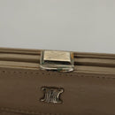 CELINE Hand Bag Leather Beige Auth 117663-10