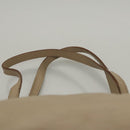 CELINE Hand Bag Leather Beige Auth 117663-8