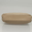 CELINE Hand Bag Leather Beige Auth 117663-5