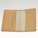 CHANEL COCO Mark Card Case Leather Beige CC Auth 117664-8