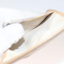 CHANEL COCO Mark Card Case Leather Beige CC Auth 117664-10