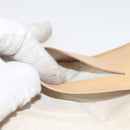 CHANEL COCO Mark Card Case Leather Beige CC Auth 117664-11