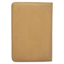 CHANEL COCO Mark Card Case Leather Beige CC Auth 117664-2