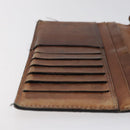 Berluti Calligraphy Long Wallet Leather Brown Auth 117665-21