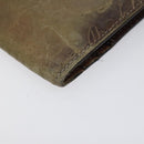 Berluti Calligraphy Long Wallet Leather Brown Auth 117665-15