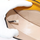 Chloe Nile Minaudière Hand Bag Leather 2way Yellow Gold Auth 117672-18