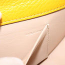 Chloe Nile Minaudière Hand Bag Leather 2way Yellow Gold Auth 117672-20