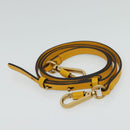 Chloe Nile Minaudière Hand Bag Leather 2way Yellow Gold Auth 117672-22