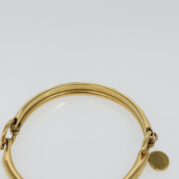 Chloe Nile Minaudière Hand Bag Leather 2way Yellow Gold Auth 117672