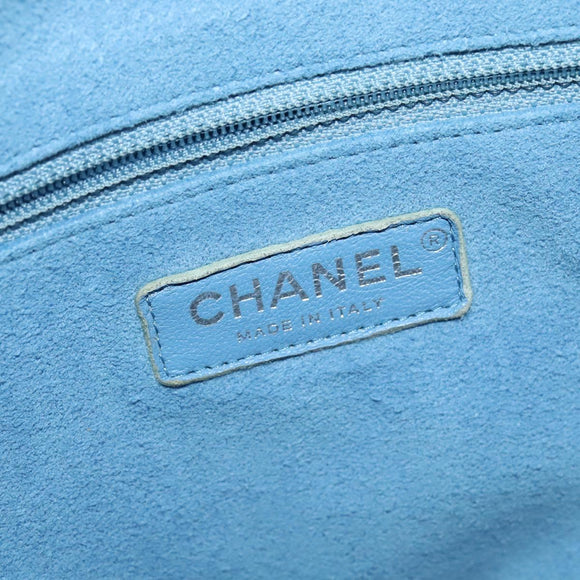 CHANEL Matelasse Backpack Cotton Orange Silver CC Auth 117675