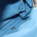 CHANEL Matelasse Backpack Cotton Orange Silver CC Auth 117675-19